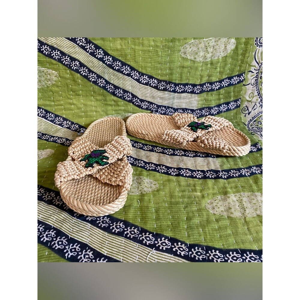 NWOB Nomadic State Of Mind Camel Grateful Dead Slide X EU 39/ US 8.5 Boho Hippie